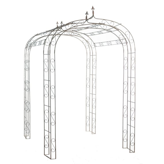 Parisienne Rusty Iron Metal Garden Tunnel