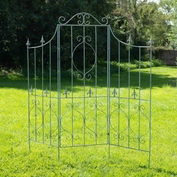 Regent Folding Metal Garden Screen