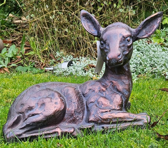 Lying Fawn Garden Ornament