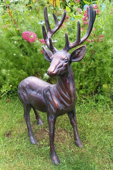 Standing Stag Garden Sculpture Ornament