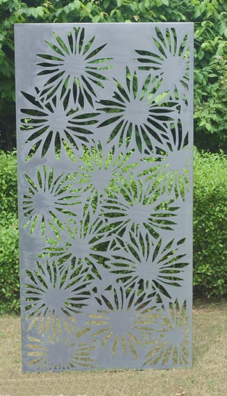 Daisy Steel Decorative Garden Wall Art