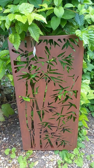 Bamboo Decorative Garden Screen Steel