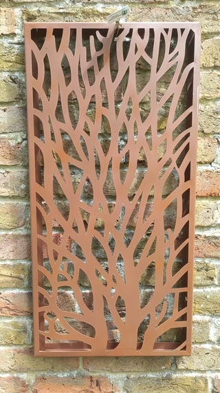 Wild Branches Steel Decorative Garden Screen - Original Photo
