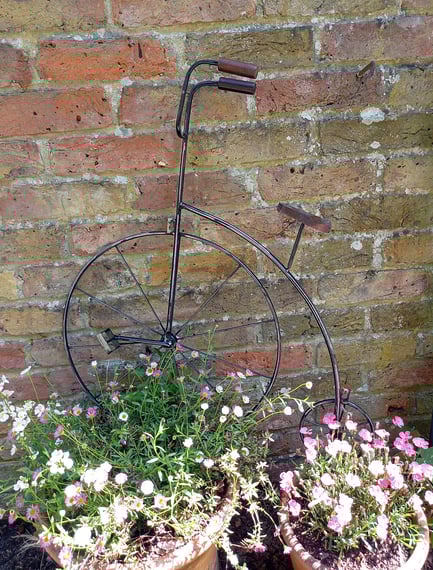 Penny Farthing Vintage Bicycle Decorative Garden Wall Art