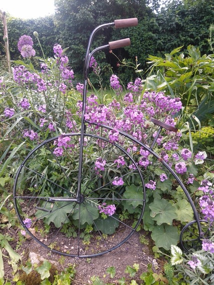 Penny Farthing Vintage Bicycle Metal Garden Wall Art