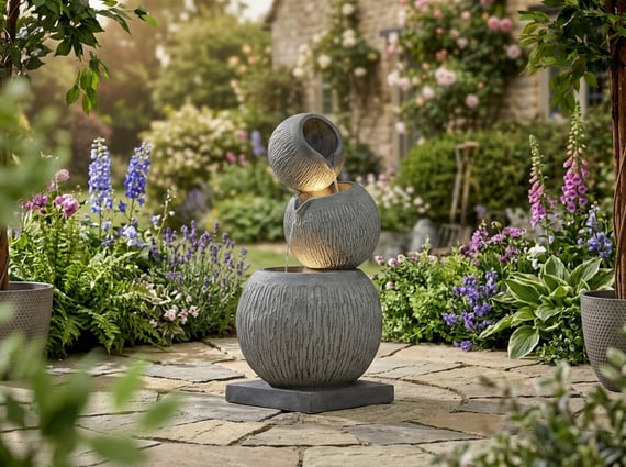 Ballanced Falls Water Feature with LEDS 