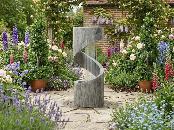 Encapsuled Showers Water Feature with LED 