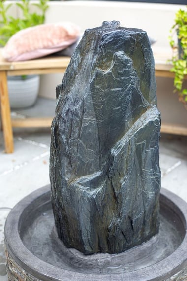 Snowdonia Monolith Water Feature - LED Night Glow