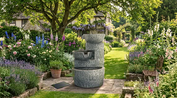 Stone Bowls Solar Water Feature