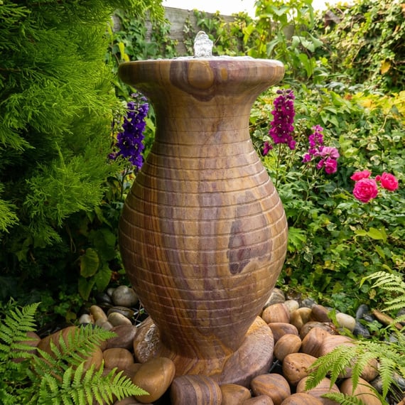 Babbling Vase Rainbow Sandstone Water Feature