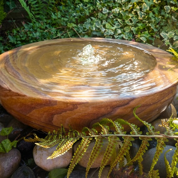 Large Babbling Bowl Rainbow Sandstone Water Feature