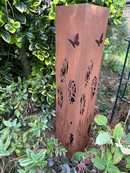 Eastern Connections Wild Meadow Steel Garden Column 90cm detail 4
