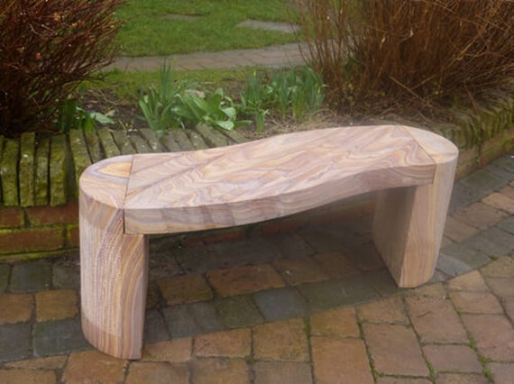 Tenbury Rainbow Sandstone Garden Bench Original
