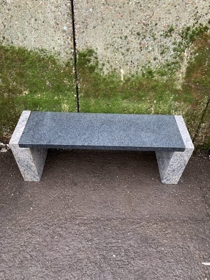 Large Epsom Two Tone Granite Bench