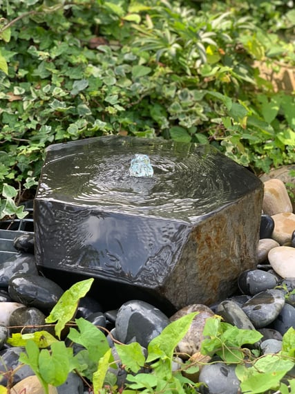 Hexagonal Basalt Garden Water Feature