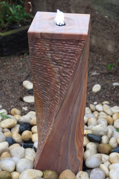 Twisted Chills Column Sandstone Water Feature