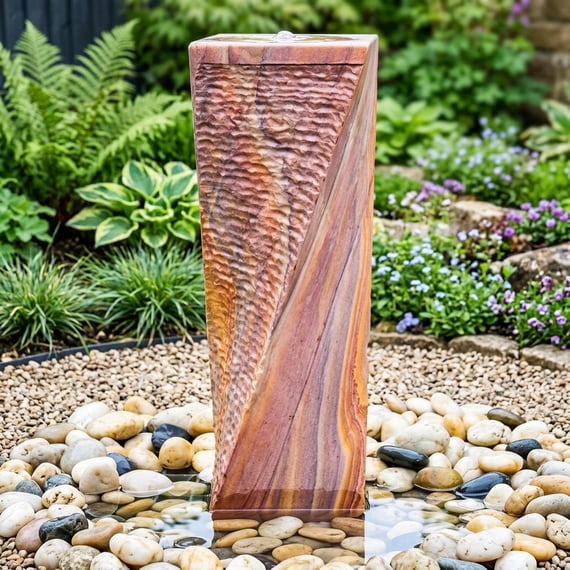 Twisted Chills Rainbow Sandstone Water Feature Large