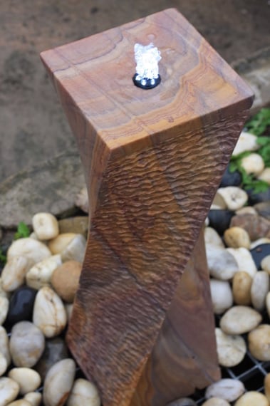 Twisted Chills Sandstone Garden Water Feature