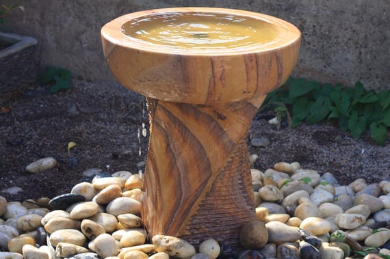 Chubby Twisted Bowl Sandstone Water Feature