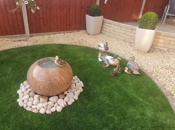 Rainbow Sandstone Arius Garden Water Feature