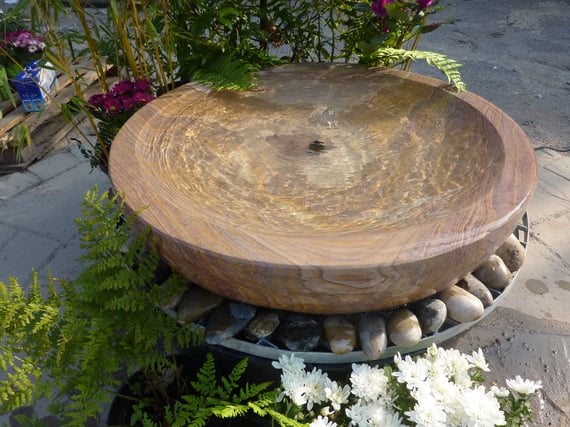 Sandstone Babbling Bowl Water Feature XL