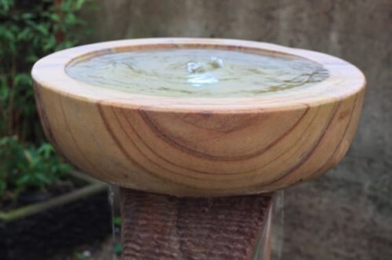 Sandstone Twisted Bowl Water Feature