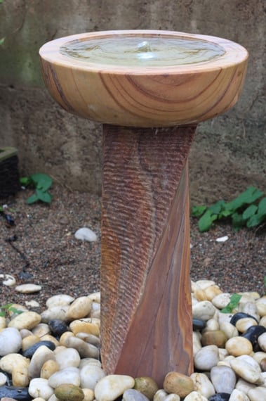 Twisted Bowl Rainbow Sandstone Water Feature