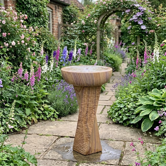 Twisted Bowl Sandstone Water Feature