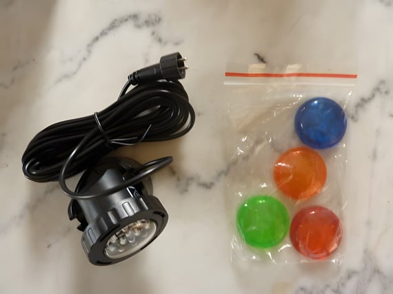 1000 LPH Garden Water Feature Pump with Coloured LED