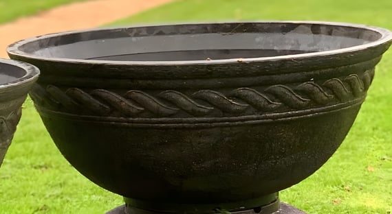 60cm Bronzed Garden Water Feature Bowl