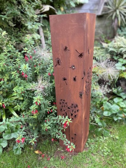 Steel Dandelion Decorative Garden Column