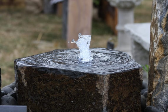 Babbling Basalt Garden Fountain