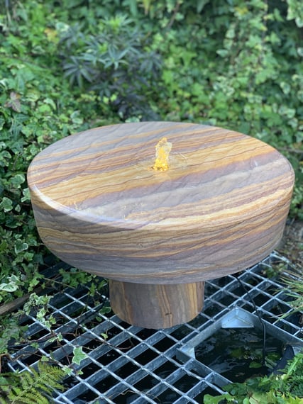 Rainbow Sandstone Millstone Garden Fountain