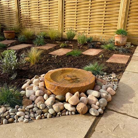 Small Babbling Bowl Rainbow Sandstone Water Feature