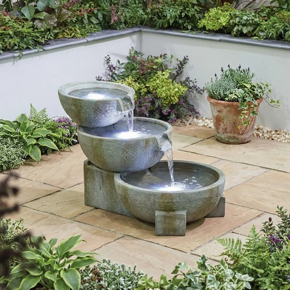 Flowing Bowls Self Contained Water Feature