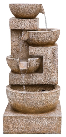 Sparkling Aztec Bowls Water Feature with LED