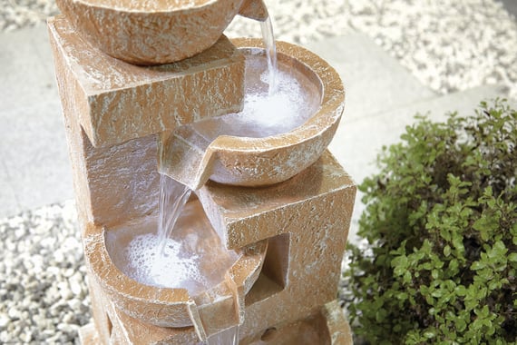 Sparkling Aztec Bowls Water Feature