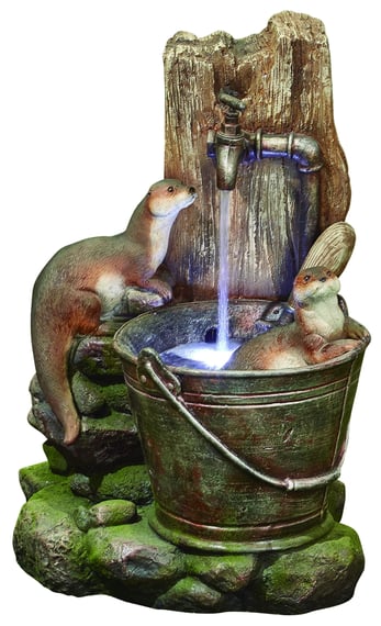 Bathing Otters fountain