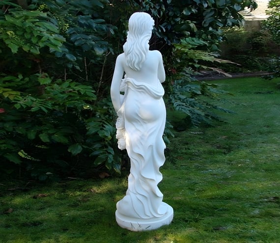 Iris Garden Ornament in White