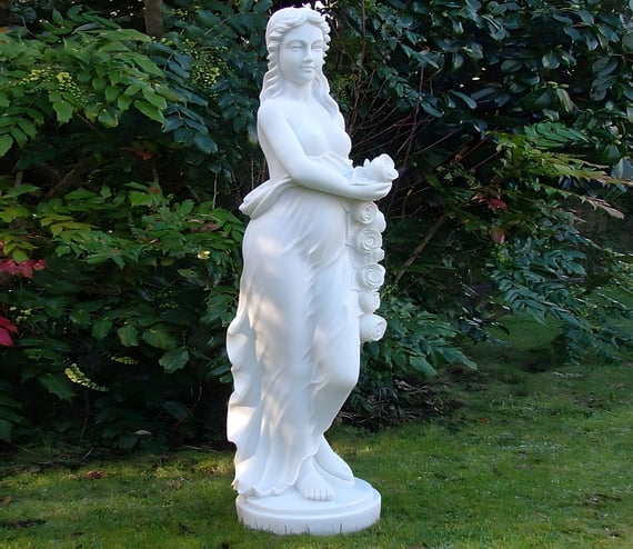 Extra Large Iris Goddess Garden Statue