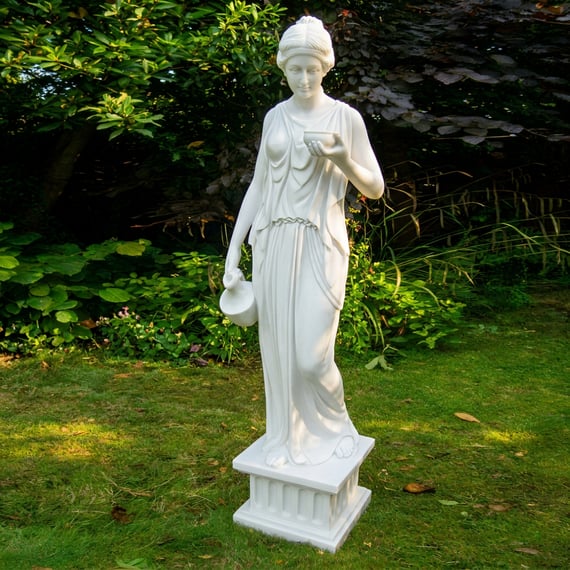 Small Hebe Goddess Garden Statue
