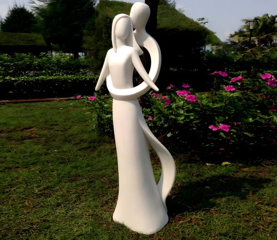 Large Infinite Love Garden Statue - Original