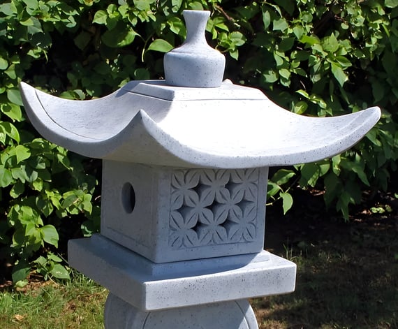 Granite Oriental Lantern Garden Statue