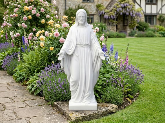 Jesus Garden Statue