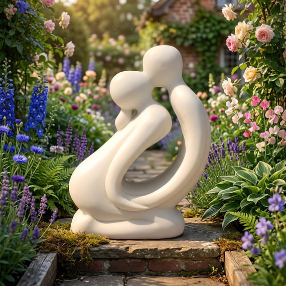 Kiss Garden Statue