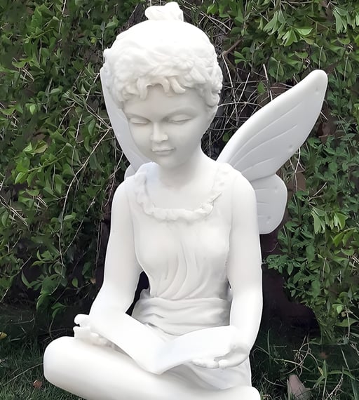 Reading Fairy Garden Statue