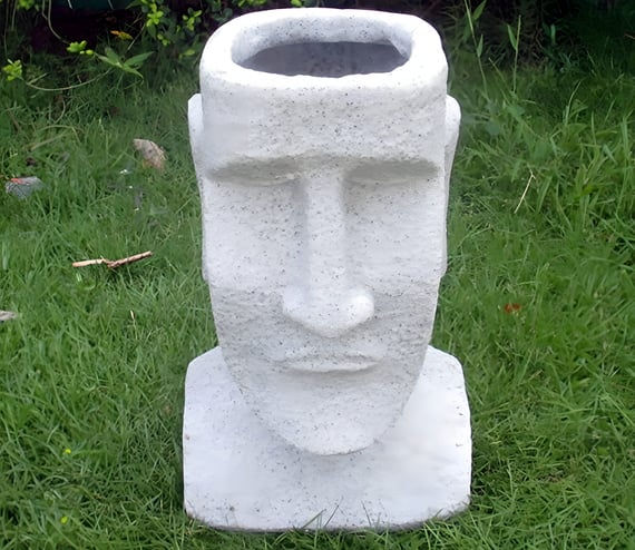 Easter Island Garden Planter Granite - Original Product Photo