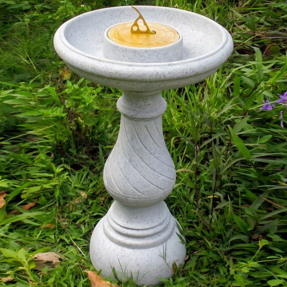 Swirl Stone Sundial in Granite