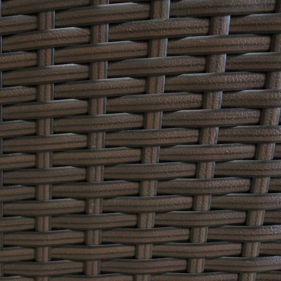 Radiant 3 Piece Rattan Bistro Set Brown Weave