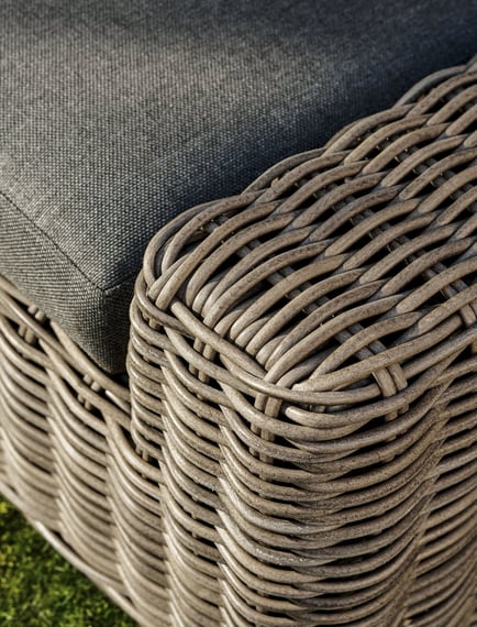 moorgate rattan l shape corner sofa dark natural outdoor furniture